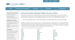 Desktop Screenshot of humanservicesedu.org